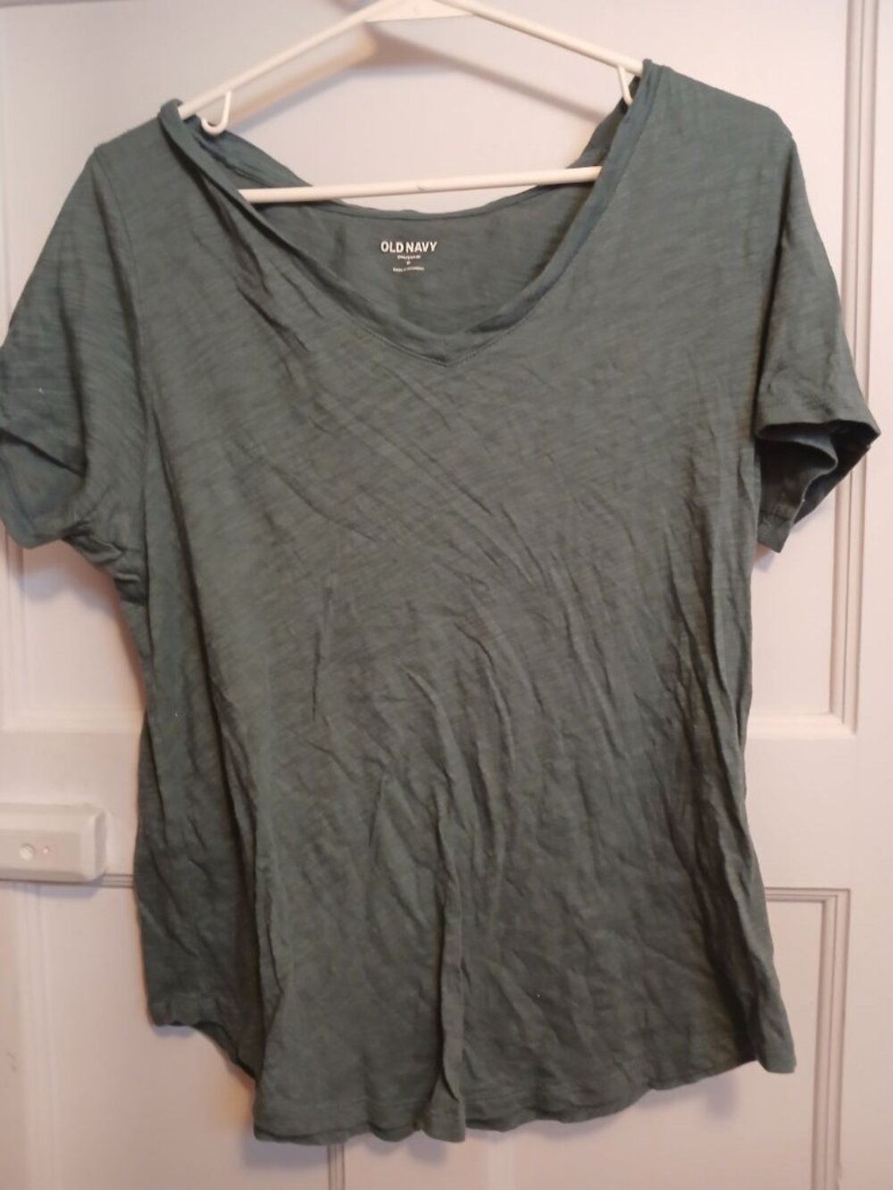 Old Navy Womens M Blue Short Sleeve Shirt